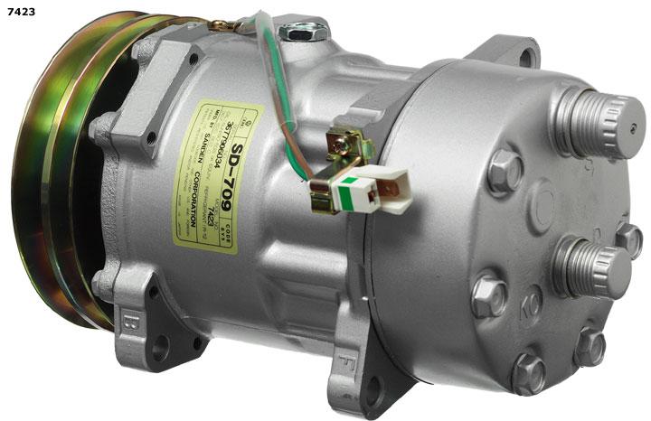Compresor Aire Acondicionado Sanden SD709 (Toledo, Golf II, Jetta, Passat III)