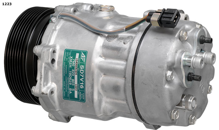 Compresor De Aire Acondicionado Sanden SD7V16 (Bora, Golf, New Beettle, Passat, Sharan, Transporter)